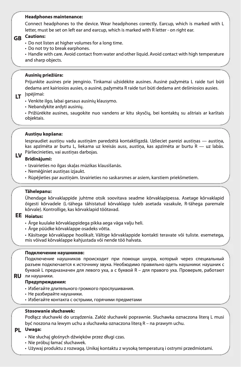 Página 1 del manual Manual de usuario Acme United HE08