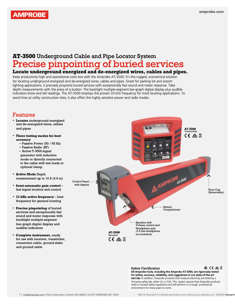 Imagen de la primera página del manual del dispositivo AT-3500