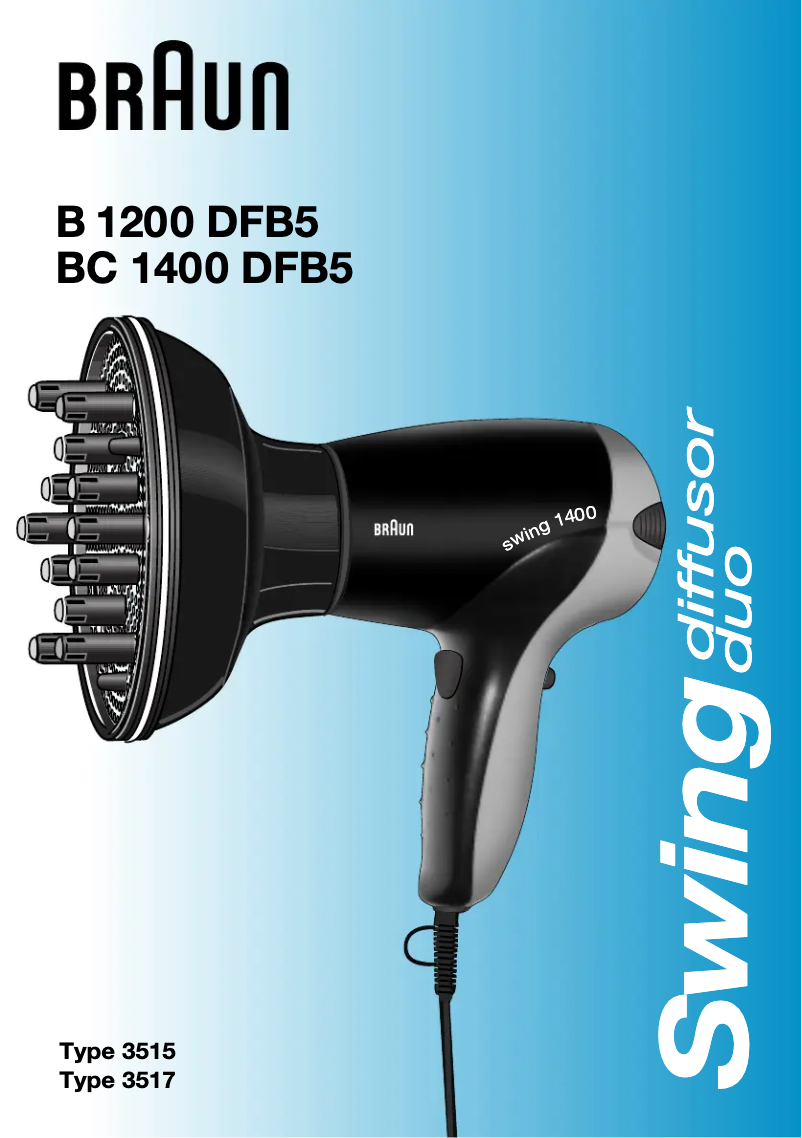 Página 1 del manual Manual de usuario Braun Swing B 1200 DFB5