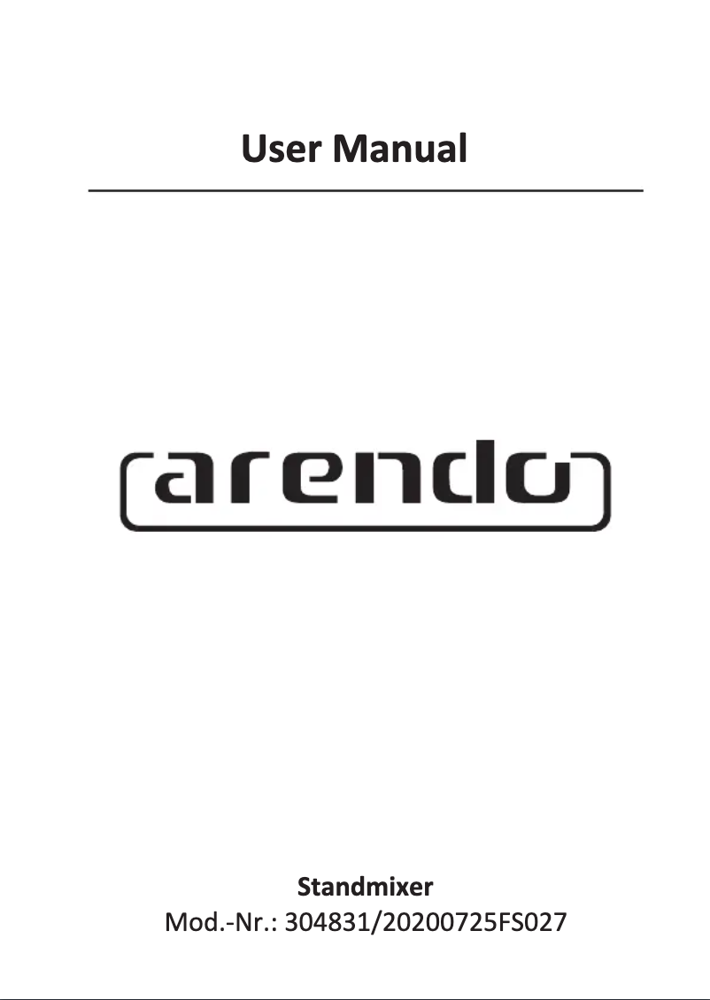 Página 1 del manual Manual de usuario Arendo 304831