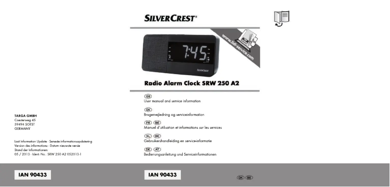 Página 1 del manual Manual de usuario SilverCrest SRW 250 A2