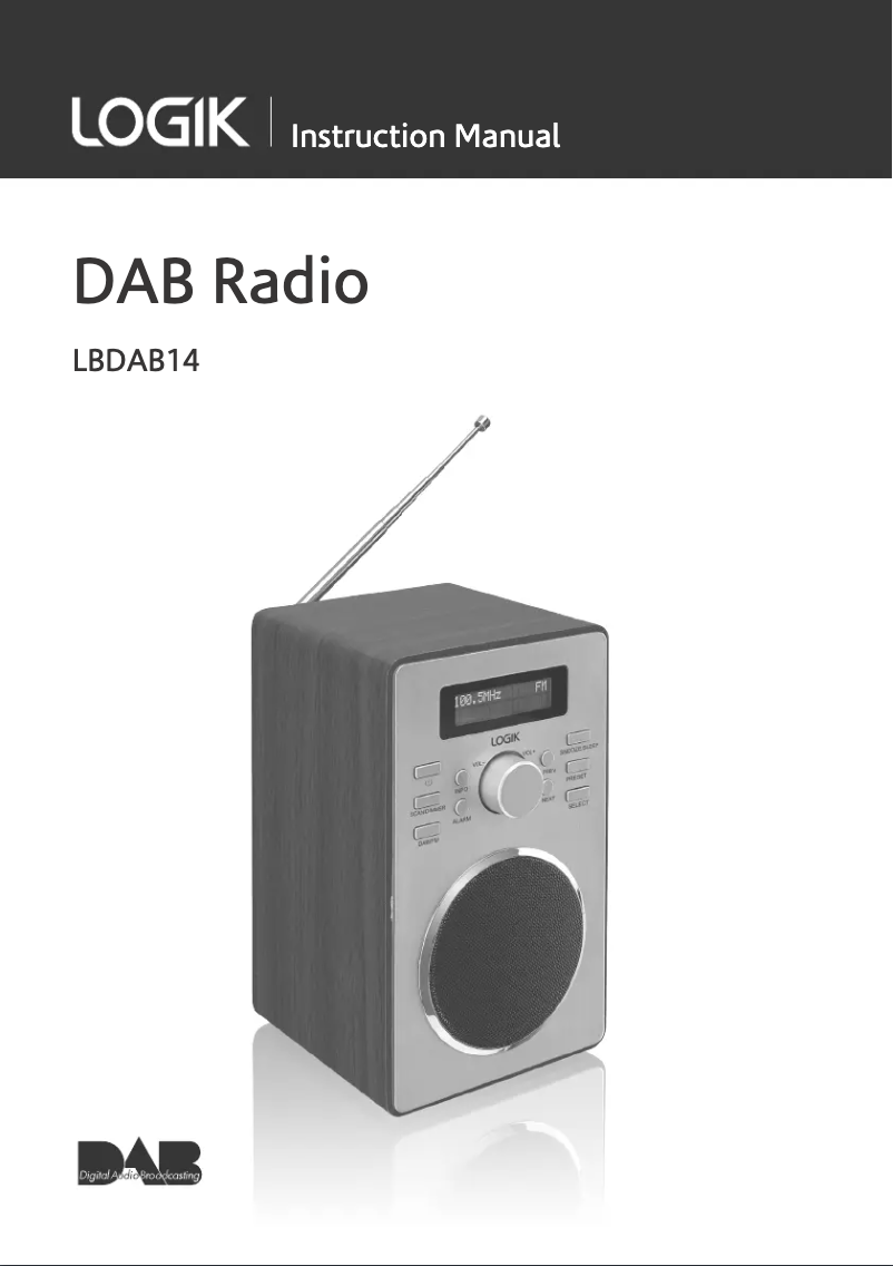 Imagen de la primera página del manual del dispositivo LBDAB14