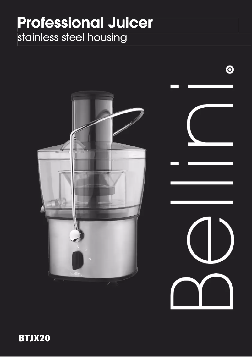 Página 1 del manual Manual de usuario Bellini BTJX20