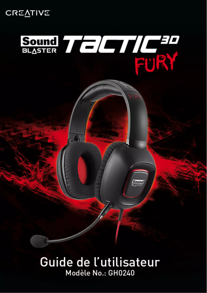 Página 1 del manual Manual de usuario Creative Sound Blaster Tactic3D Fury