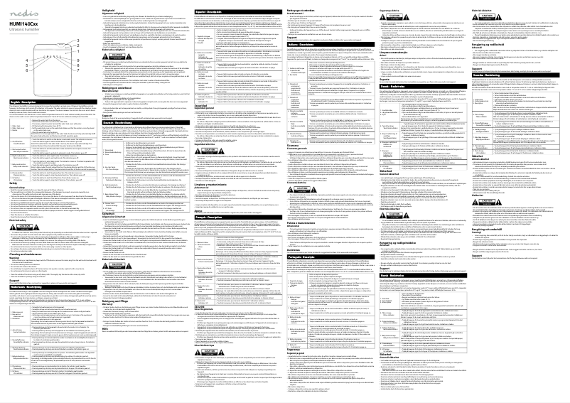 Imagen de la primera página del manual del dispositivo HUMI140CWT