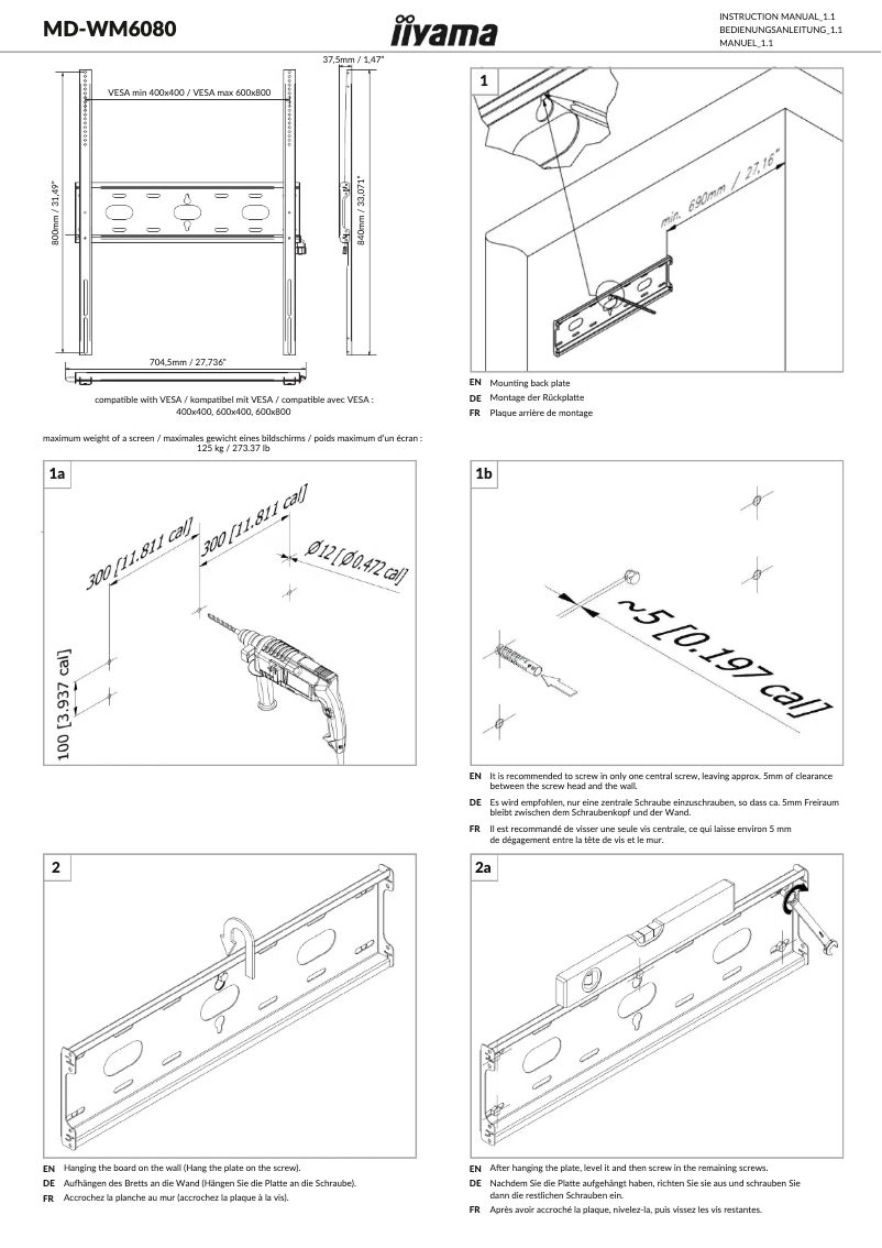 Imagen de la primera página del manual del dispositivo MD-WM6080