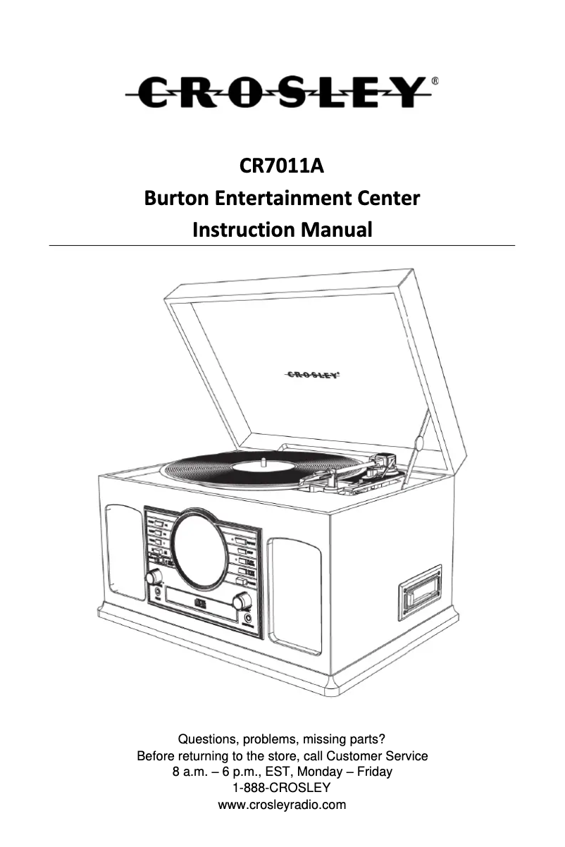 Imagen de la primera página del manual del dispositivo Burton CR7011A