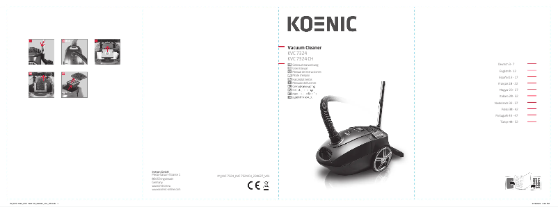 Imagen de la primera página del manual del dispositivo KVC 7342