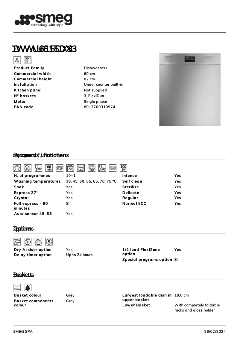 Imagen de la primera página del manual del dispositivo DWAU615DX3