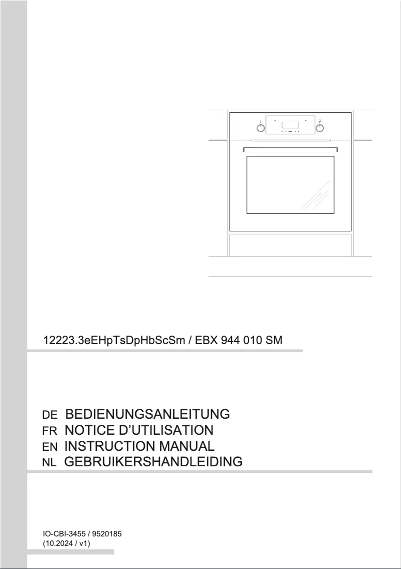 Página 1 del manual Manual de usuario Amica EBX 944 010 SM