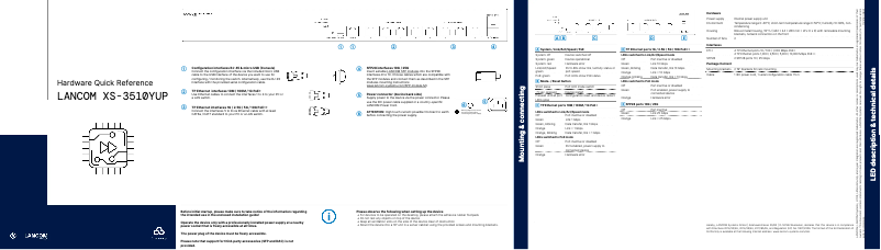 Imagen de la primera página del manual del dispositivo XS-3510YUP