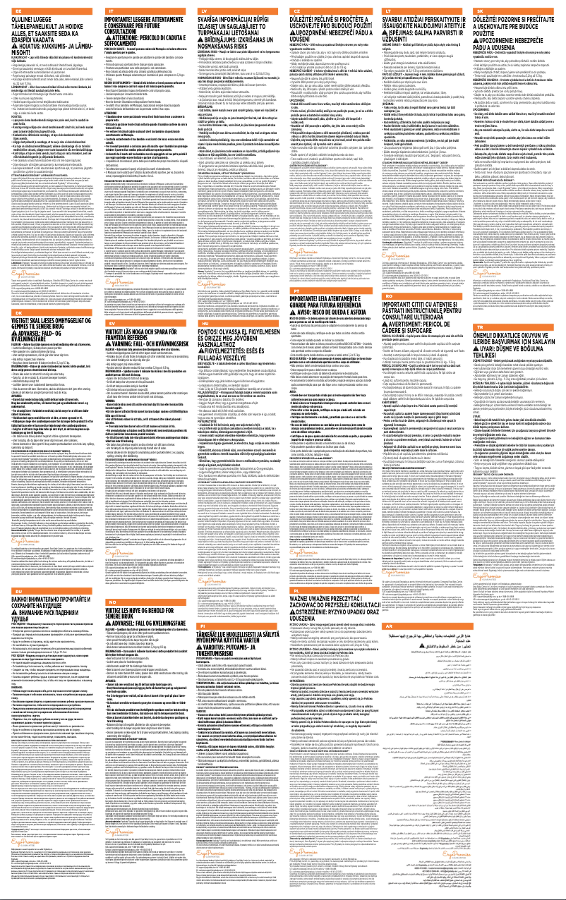 Imagen de la primera página del manual del dispositivo Embrace