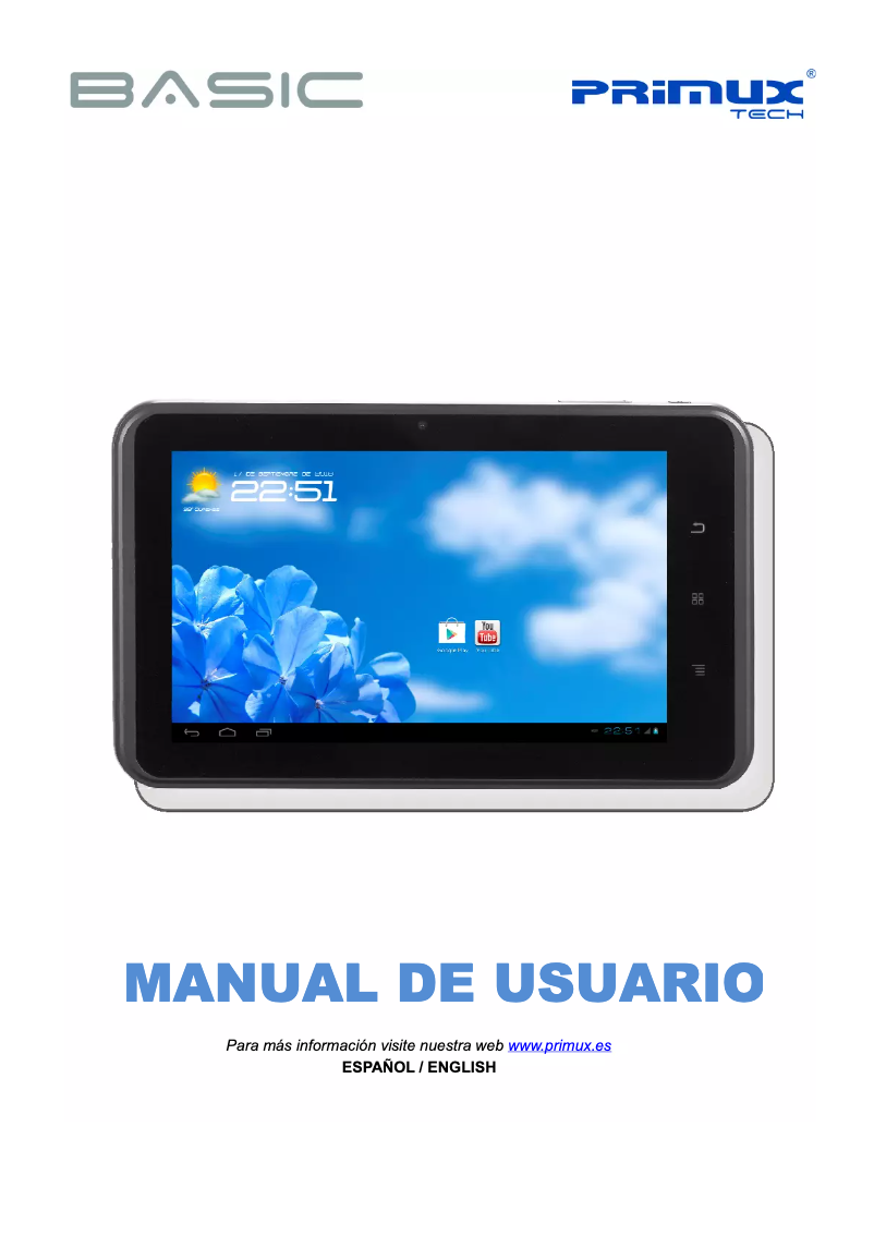 Página 1 del manual Manual de usuario Primux Basic 7