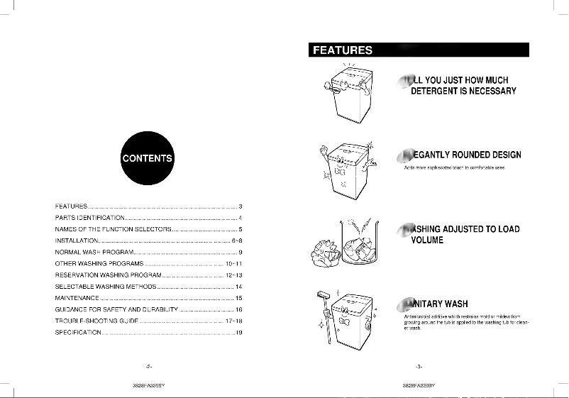 Imagen de la primera página del manual del dispositivo WF-1477AL