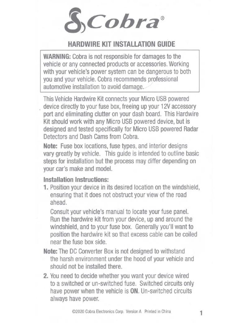 Página nº 1 - Manual de usuario Cobra CA-MICROUSB-003