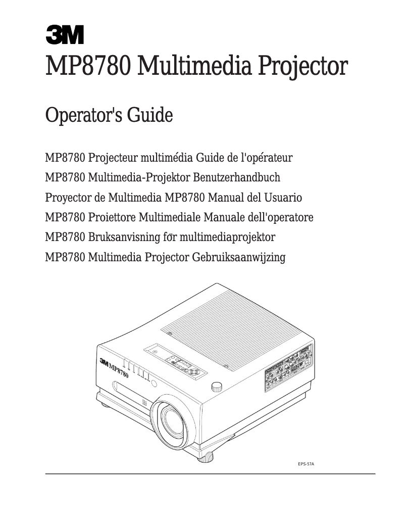 Imagen de la primera página del manual del dispositivo MP8780