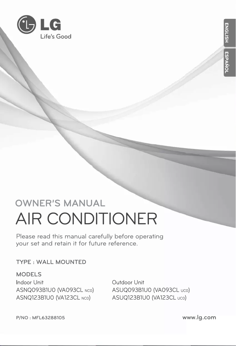 Imagen de la primera página del manual del dispositivo VA093CL