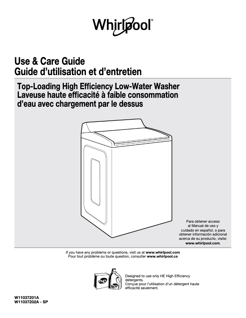 Imagen de la primera página del manual del dispositivo WTW7500G