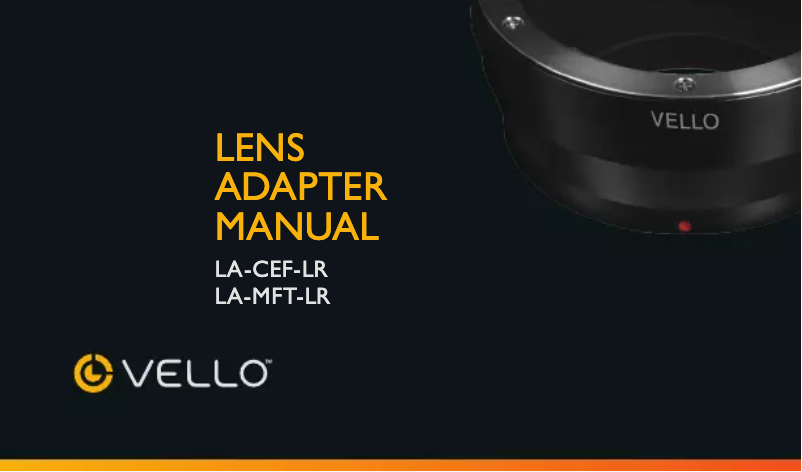 Página 1 del manual Manual de usuario Vello LA-MFT-LR