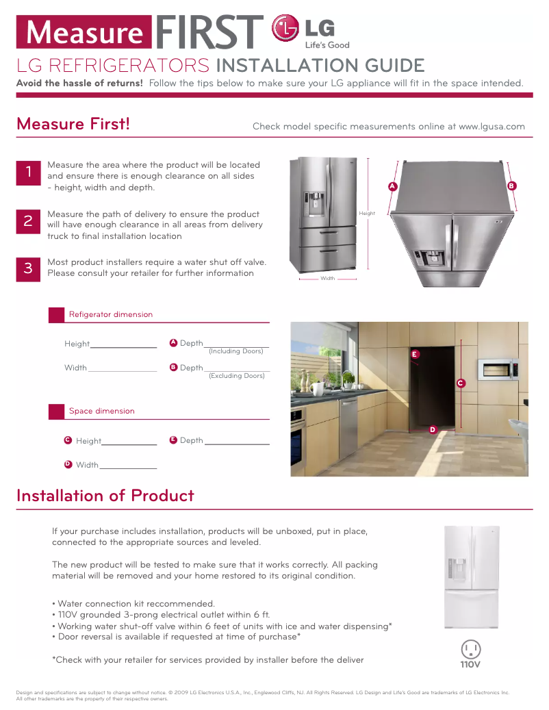 Página nº 1 - Manual de instrucciones LG WT1801H