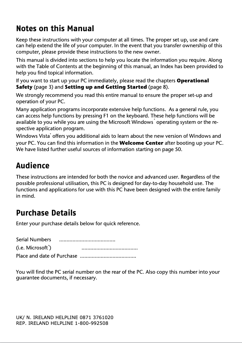 Imagen de la primera página del manual del dispositivo Akoya P4340 D (MD 8840)