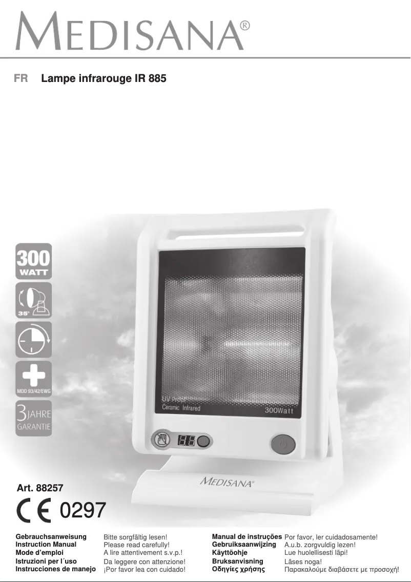 Imagen de la primera página del manual del dispositivo IR 885