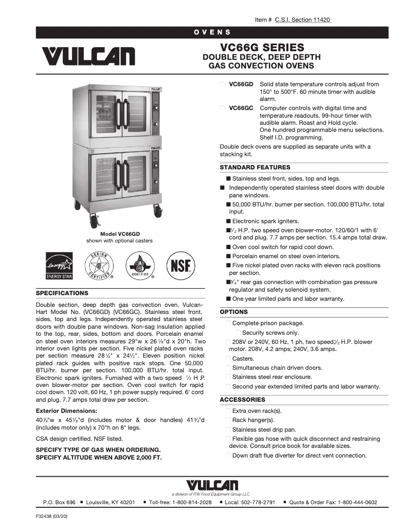 Imagen de la primera página del manual del dispositivo VC66GD