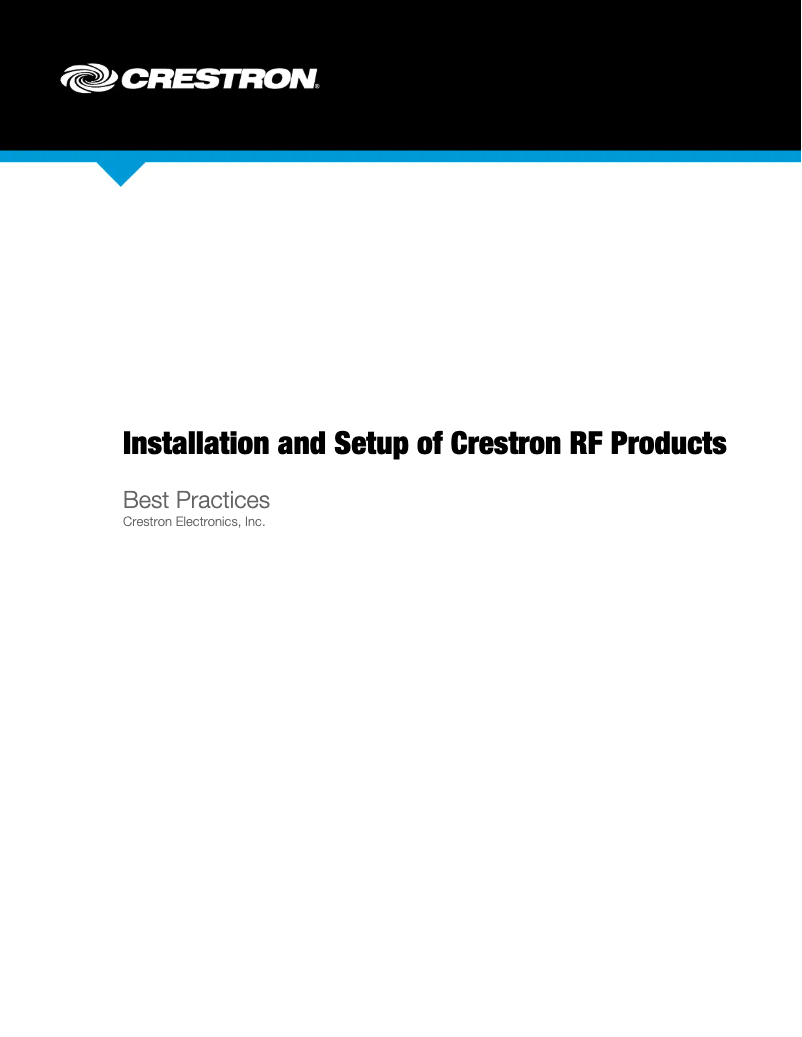 Página 1 del manual Manual de usuario Crestron GLS-OIR-CSM-EX-BATT