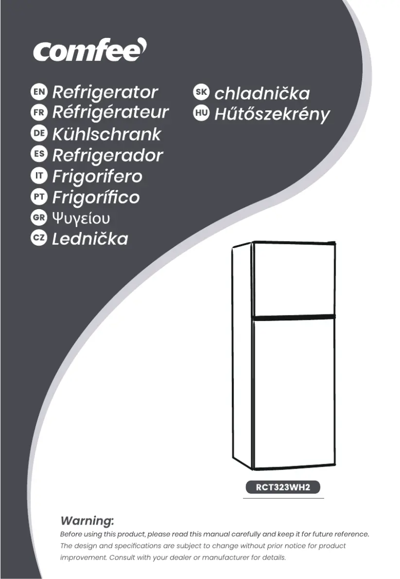 Página 1 del manual Manual de usuario Comfee RCT323WH2