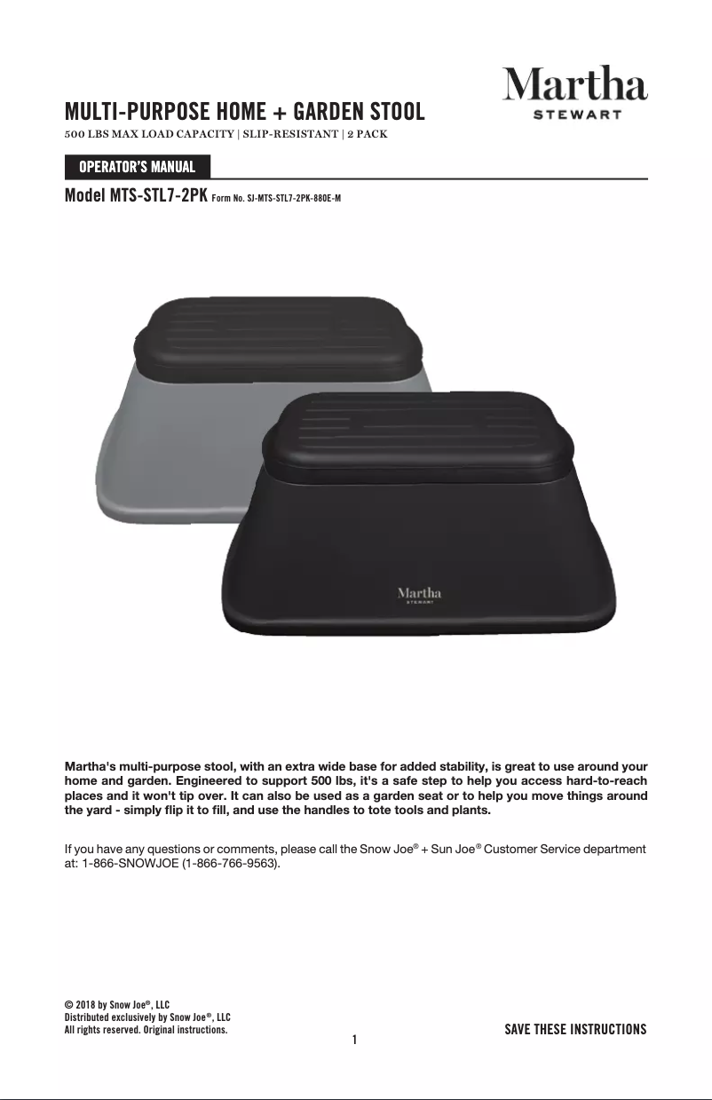 Imagen de la primera página del manual del dispositivo MTS-STL7-2PK