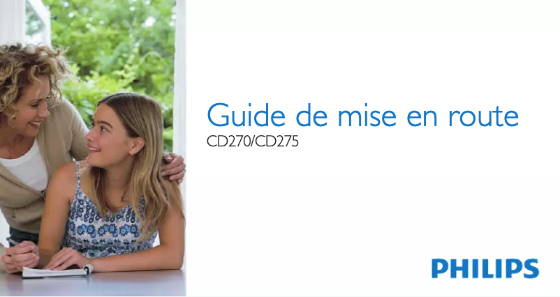 Página 1 del manual Guía de inicio rápido Philips Perfect sound CD2701S