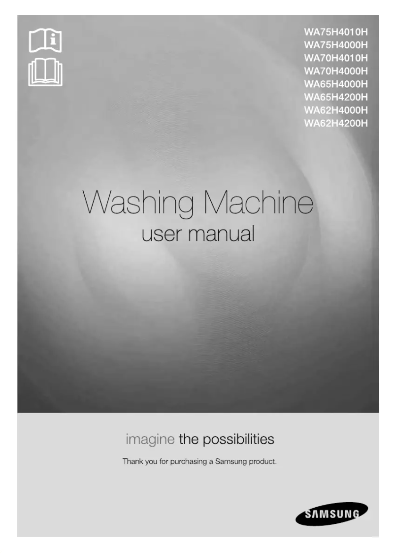 Imagen de la primera página del manual del dispositivo WA75H4000HA