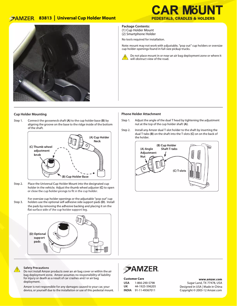 Imagen de la primera página del manual del dispositivo AMZ83813