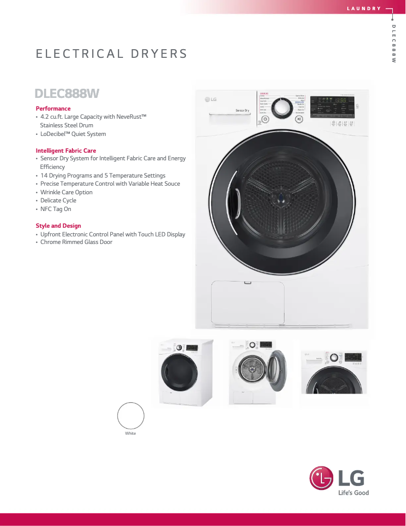 Imagen de la primera página del manual del dispositivo DLEC888W