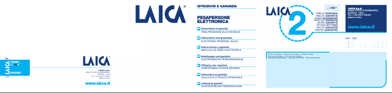 Imagen de la primera página del manual del dispositivo PL8033