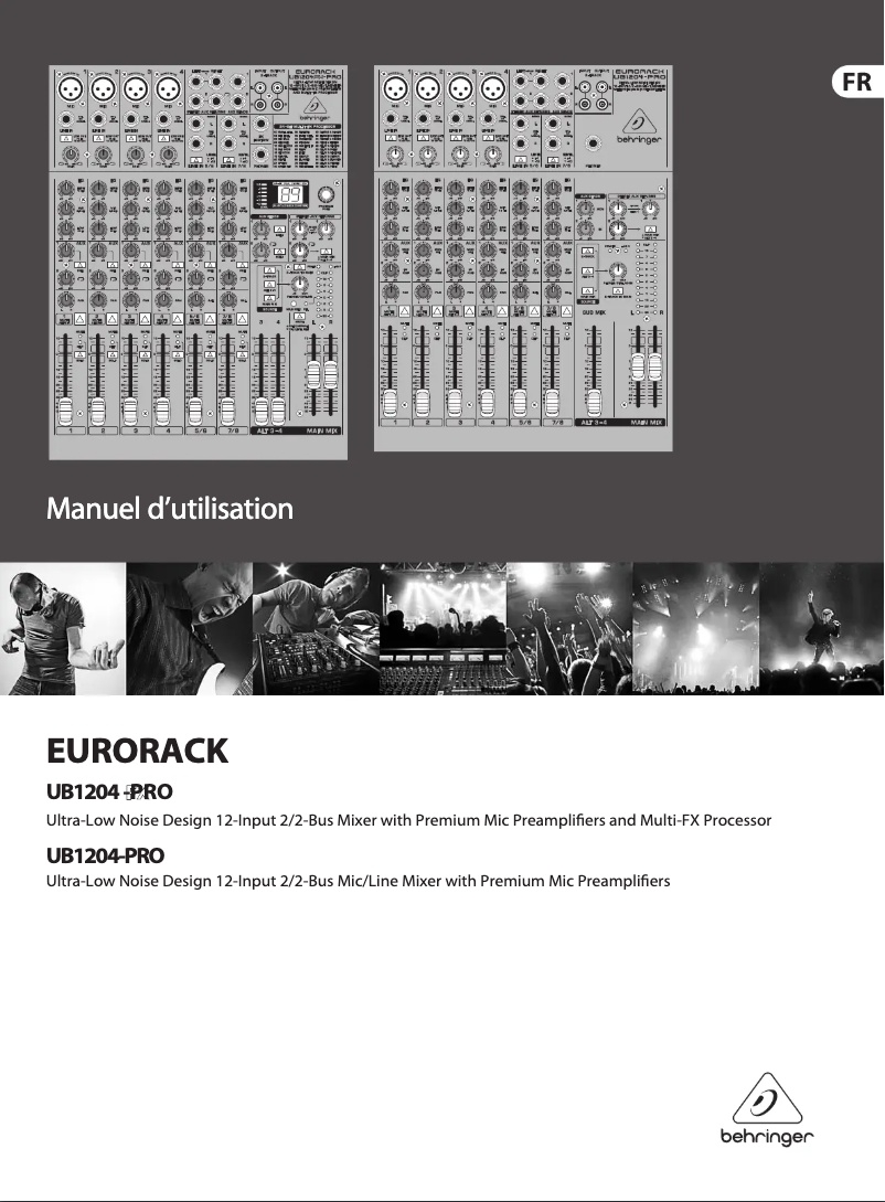 Página nº 1 - Manual de usuario Behringer Eurorack UB1204-PRO