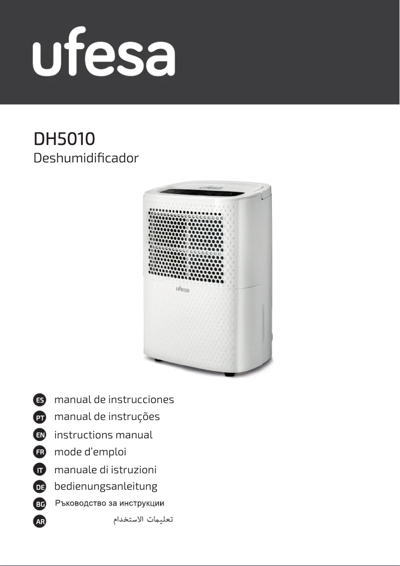 Imagen de la primera página del manual del dispositivo DH5010