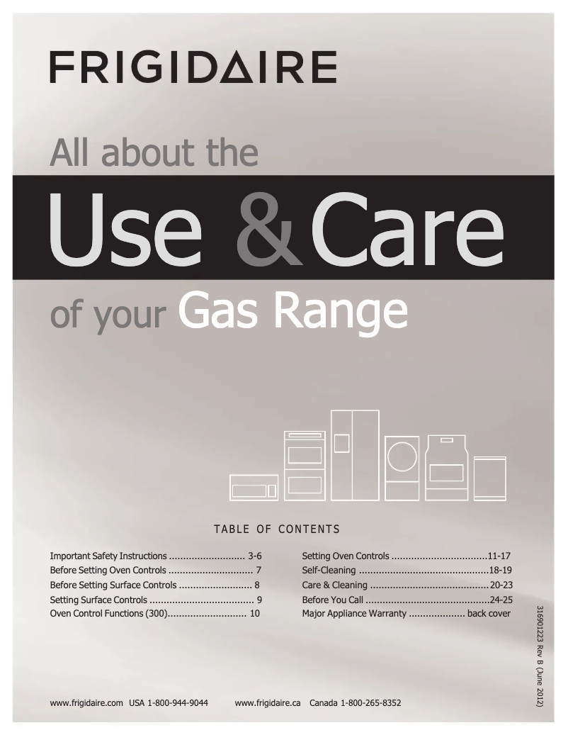Imagen de la primera página del manual del dispositivo LFGF3019NB