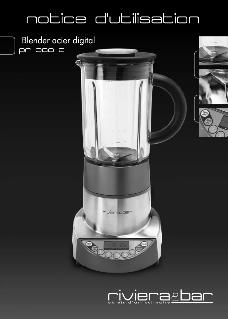 Página 1 del manual Manual de usuario Riviera & Bar PR 368 A