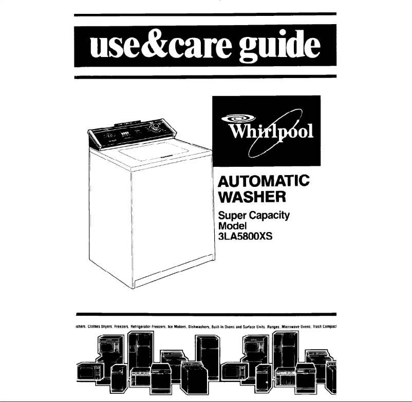 Página 1 del manual Manual de usuario Whirlpool 3LA5800XS