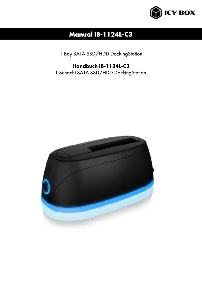Página 1 del manual Manual de usuario Icy Box IB-1124L-C3