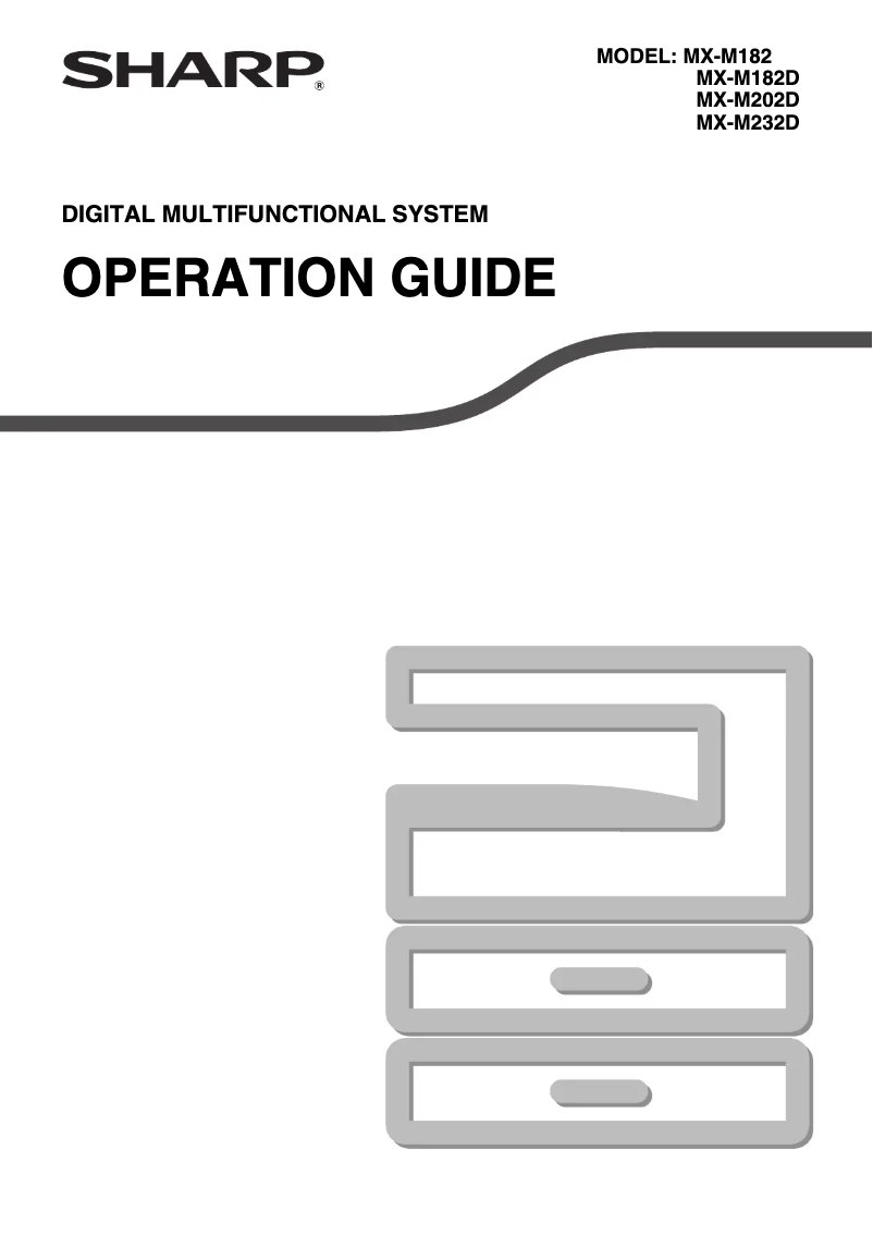 Imagen de la primera página del manual del dispositivo MX-M232D