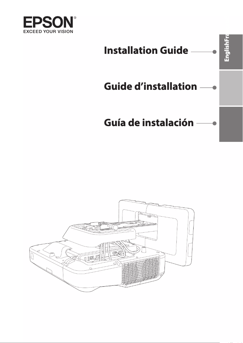 Página 1 del manual Guía de instalación Epson EB-1440Ui