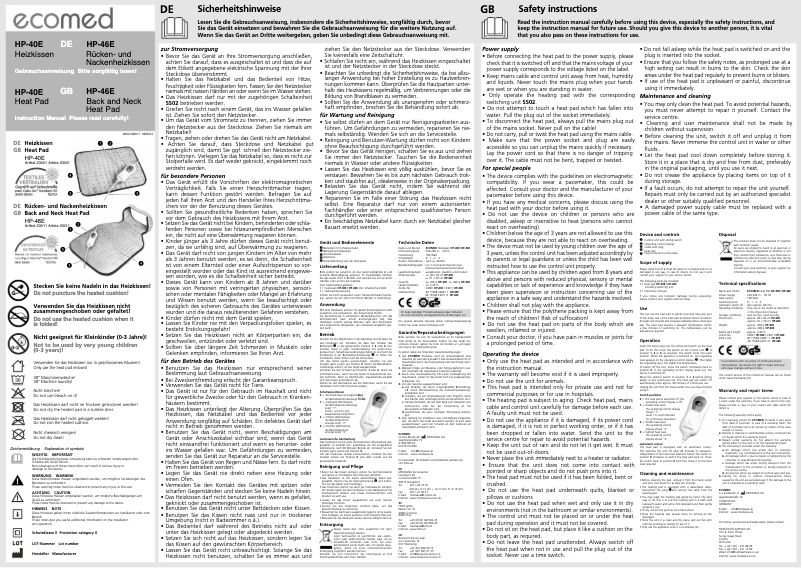 Imagen de la primera página del manual del dispositivo HP-40E