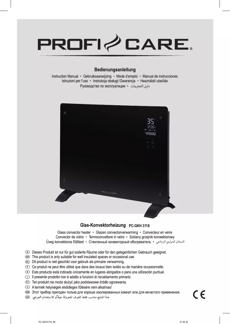 Imagen de la primera página del manual del dispositivo PC-GKH 3118