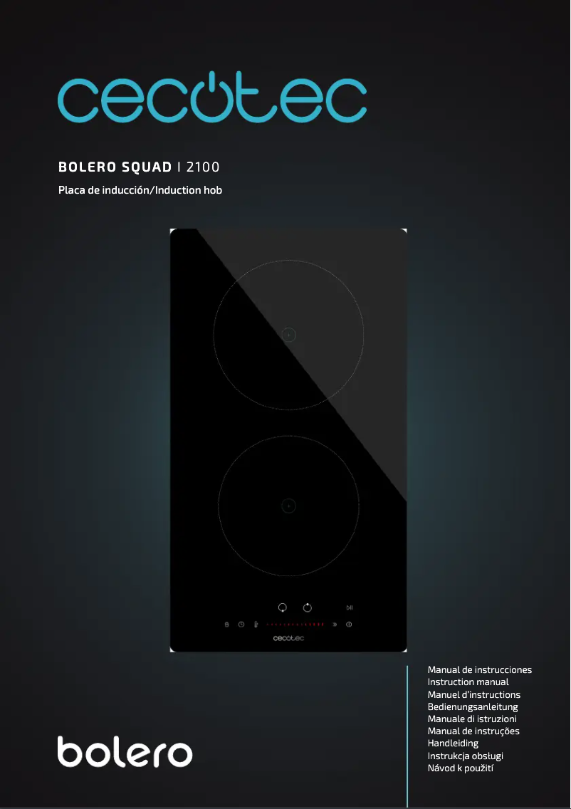 Imagen de la primera página del manual del dispositivo Bolero Squad I 2100