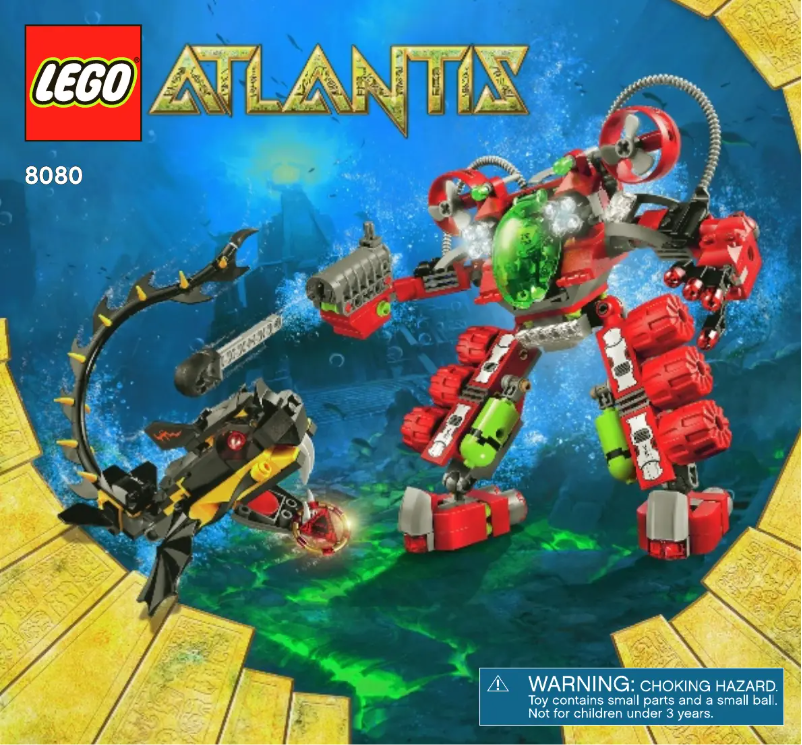 Página 1 del manual Manual de usuario Lego Atlantis 8080
