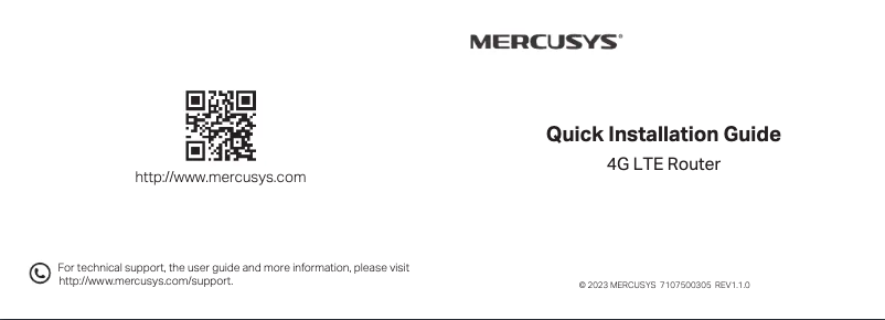 Imagen de la primera página del manual del dispositivo MB112-4G