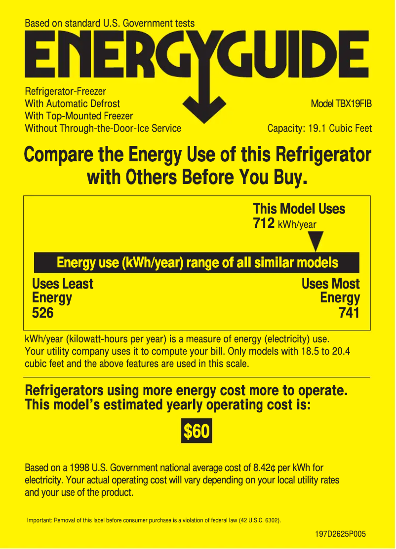 Imagen de la primera página del manual del dispositivo TBX19FIBWW