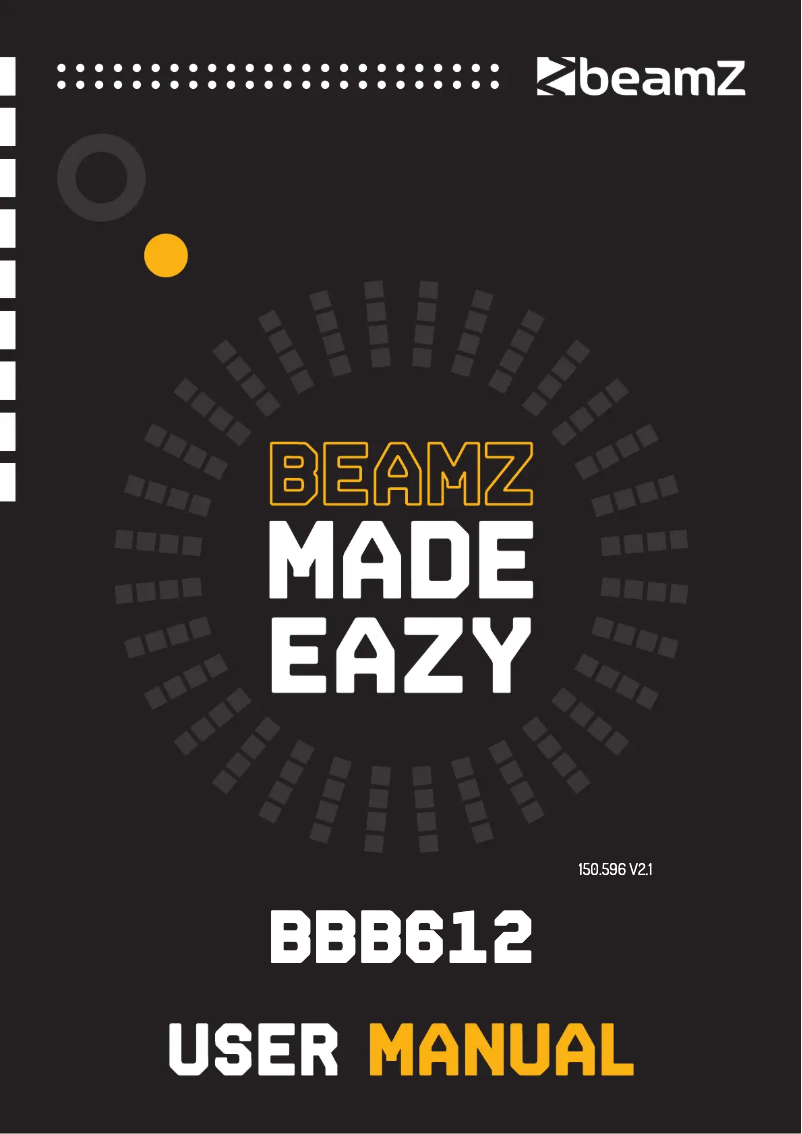 Página 1 del manual Manual de usuario BeamZ BBB612